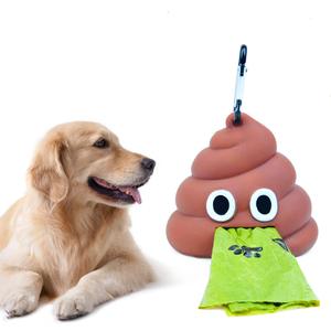 ที่เก็บถุงขยะสำหรับสัตว์เลี้ยงแบบพกพา Petdom สำหรับแมวและสุนัข สำหรับพกพาออกนอกบ้าน กล่องเก็บอุจจาระสุนัขแบบซิลิโคนนุ่ม รูปทรงอุจจาระ - Product Image 1