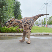 Costume de dinosaure réaliste pour usage intérieur/extérieur, parcs d'attractions, centres commerciaux, parcs d'aventure, aéroports, garderies - Léger