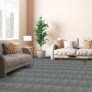 Suelo rectangular de vinilo autoadhesivo antideslizante impermeable ignífugo dormitorio moderno cocina baño pedido por correo embalaje - Product Image 4