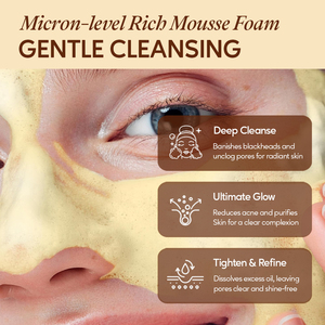 Limpiador Facial Líquido Espumoso Coreano con Cúrcuma, Caléndula y Ácido Kójico, Antiacné, Productos <span class=keywords><strong>para</strong></span> el Cuidado de <span class=keywords><strong>la</strong></span> Piel del Rostro - Product Image 4
