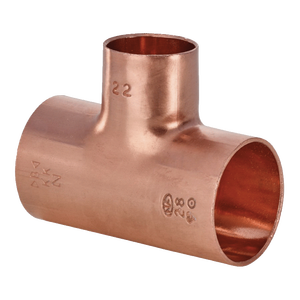 Raccordo a T Ridotto Femmina 16mm in Rame Generico per Saldatura 16 X 12 X 16 mm - Product Image 1