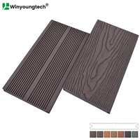 Planches de terrasse en WPC solides de qualité supérieure, écologiques, imperméables et antidérapantes pour les projets extérieurs