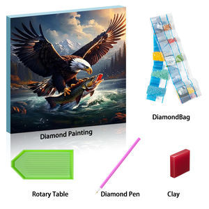 Eagle Flies Full Handpainted <span class=keywords><strong>Diamond</strong></span> <span class=keywords><strong>Painting</strong></span> Living Room Home Decoration - Product Image 1