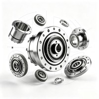 Reductor Armónico de Copa Combinada Ultrafino, Reductor de Velocidad Armónico Compacto para Robots Industriales y Etapas Rotatorias CNC