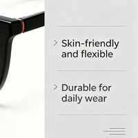 Monture de lunettes carrée bicolore avec plusieurs couleurs, monture optique tendance pour femme à dégradé contrastant
