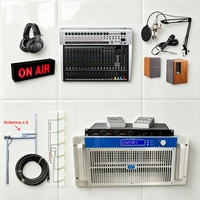 Équipement de diffusion radio sans fil pour campus 5,5 kW (5500 W) – Émetteur FM stéréo PLL à semi-conducteurs – Ensemble complet de station de diffusion FM