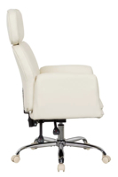 Chaise de bureau de direction contemporaine de luxe en cuir PU, pivotante à 360 degrés avec accoudoirs réglables pour bureau à domicile