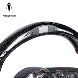 Volant de <span class=keywords><strong>course</strong></span> LED en fibre de carbone compatible avec Audi A3 2018 2019 A4 A5 A6 A7 A8 S3 S5 S6 S7 RS3 RS4 RS5 RS6 RS7 TT TTRS B9 - Product Image 5