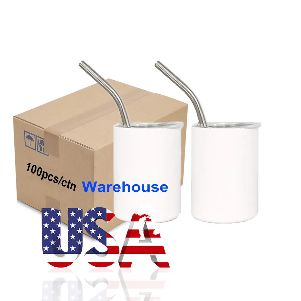 USA kho Hot Bán 3oz thăng hoa Tumbler thép không gỉ cup đôi tường mini Tumbler Shot Glass với rơm Nắp