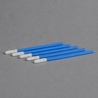 XWK 100pcs Ultra-Clean Polyurethane Lint-Free Foam Swab Knitted Head Sponge Swab Stick untuk Pembersihan Aerospace dan Semikonduktor