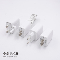 Adaptador de Corriente Médico AC DC 10/15/36W ITE, Fuente de Alimentación Universal de 5V 1A 2A 3A con Enchufes Intercambiables para EE. UU., UE y Reino Unido