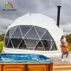 Mozzi cupola geodetica <span class=keywords><strong>kit</strong></span> <span class=keywords><strong>per</strong></span> la casa <span class=keywords><strong>campeggio</strong></span> all'aperto struttura in acciaio Pvc tenda ristorante dell'hotel con connettori a cupola geodetica - Product Image 2