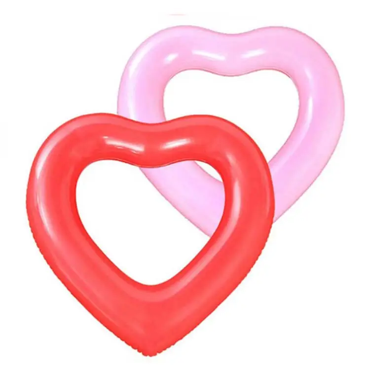 मूल दिल के आकार का धातु गहरे गुलाबी मोटा द्वारा पूल फ्लोट सबसे अच्छा Inflatable पूल के लिए पार्टियों