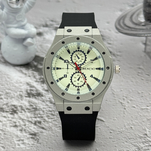 New fashionable men's <b>watch</b> with blue light silicone strap casual sports quartz <b>watch</b> - Product Image 3