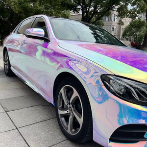 Film adhésif pour voiture 1,52*18M, chrome arc-en-ciel blanc, vinyle de covering auto changeant de couleur, haute qualité - Product Image 3