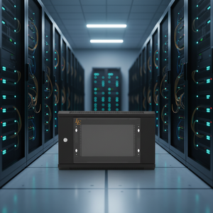 Armoire réseau murale sur mesure de 19 pouces 4U-18U avec porte en verre trempé de 5 mm d'épaisseur - Product Image 1