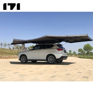 Auvent latéral de voiture en aluminium rétractable tente de chambre en aluminium extension de pare-soleil <span class=keywords><strong>camping</strong></span> 270 avec loghts led - Product Image 1