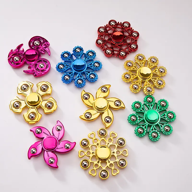 Mskwee New Trend UV plating fingertips 5 beads 6 beads 8 beads Fidget Spinner For Kids