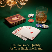Cartes à Jouer 100% Plastique Écologiques Personnalisables pour Jeu de Poker Professionnel de Qualité Imperméable Lavable Recyclable pour la Famille