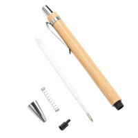 Stylo bille en bambou écologique de haute qualité à prix avantageux - logo gravé au laser personnalisé - stylos en bambou