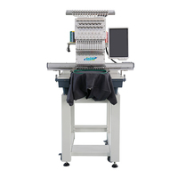 INITI Machine à broder les casquettes informatisée automatique industrielle Machines à broder les chapeaux plats commerciales à tête unique pour les chemises