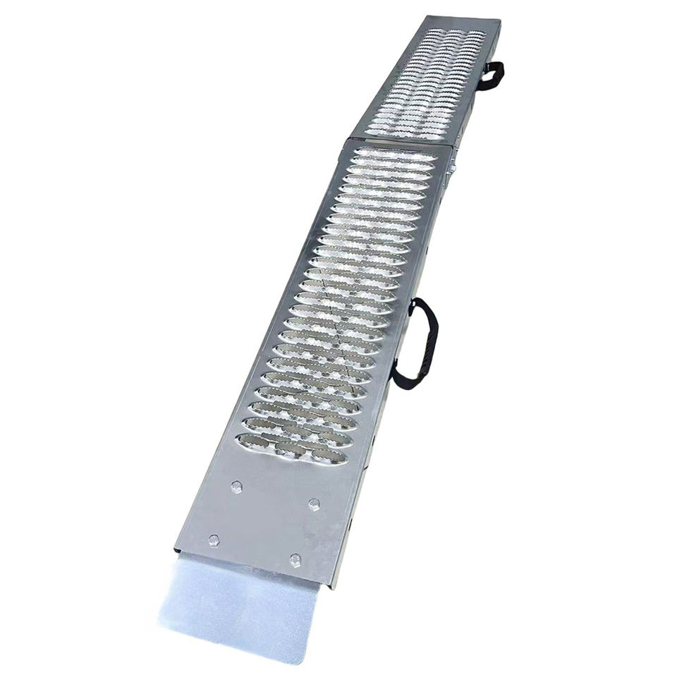 Portable Folding Iron Trailer Ramps for Car and Motorcycle Loading ATV ...