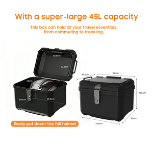 ABS E Scooter <b>Box</b> Large Capacity <b>Waterproof</b> Trunk for Scooter Independently Installable with Disassembled Design - Product Image 3