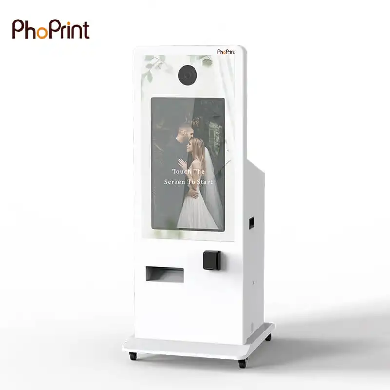 Hoge Kwaliteit Digitale Muntautomaat Zelfbediening Instant Fotospiegelcabine Voor Evenementen
