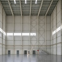 Hangar préfabriqué en structure métallique pour les installations de stockage d'avions et les projets de bâtiments aéronautiques à grande portée