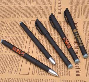 Pulpen Gel Promosi Plastik Berkualitas Tinggi dengan Logo Tinta Hitam yang Dapat Disesuaikan - Product Image 6