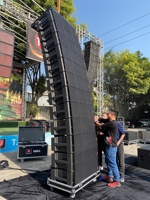 T.I Pro Audio Sistema de sonido completo para exteriores Altavoz de matriz de línea coaxial dual de 12 pulgadas Equipo de sonido de audio de tres vías