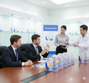 Medizinischer Lungenübungsapparat Atemtraining 1 Ball Volumetrisches Atemförderungs-<span class=keywords><strong>Spirometer</strong></span> - Product Image 4