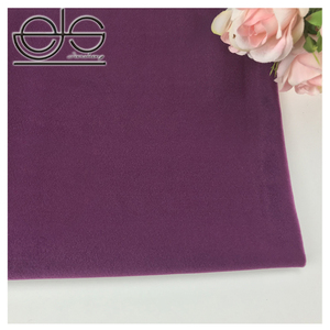 Violet 100% Polyester <span class=keywords><strong>velours</strong></span> satiné beau tissu pour robe matériaux doux - Product Image 1