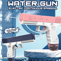 Pistolet à eau électrique Longxi pour enfants et adultes, activités de plein air, pistolet à eau à double chargeur, alimentation par batterie, produits de tir