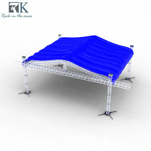 F34 compatible silver truss Pyramid roof truss 290x290mm aluminum alloy System stage lighting - Product Image 1