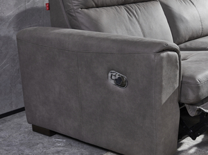 BFP घर उच्च अंत आधुनिक लक्जरी अनुभागीय बिजली सोफे बिस्तर चमड़े कार्यात्मक कमरे में रहने वाले सोफे सेट फर्नीचर - Product Image 4