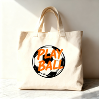 Sac fourre-tout en toile personnalisé avec imprimé planche de surf, soleil et vagues, poignée en cuir à rivets, sac de plage d'été pour femmes