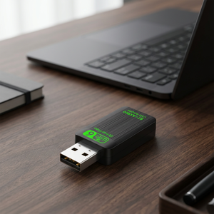 Clé USB WiFi 6 AX900 sans pilote 900 Mbps, adaptateur USB WiFi double bande BT5.4, carte réseau sans fil USB pour PC portable Windows 10/11 – Vente en gros - Product Image 6