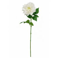 Bunga Dahlia Buatan Real Touch Panjang 75cm untuk Dekorasi Dalam Ruangan Batang Bunga Dahlia