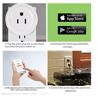 Venta Directa de Fábrica OEM ODM FY11 Enchufe Inteligente Wi-Fi con Firmware Tasmota Preinstalado Compatible con Google Home y Alexa para el Hogar