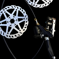 Ensemble de frein à disque hydraulique CNC Wave Rotor avec support de calibre intégré pour E-Moto de descente rapide