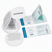 OEM Custom Tweelaagse Stickerlabels Dubbellaagse Druk Groothandel Zelfklevende Labels voor Cosmetica Voedsel Flessen Potten