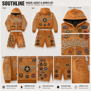 OEM Men 100% Cotton Acid Wash Sweat Suit, Luxury Y2K Yellow Tracksuit, Custom Plus Size Distressed 2 Piece Denim <strong>Trouser</strong> Set - Product Image 3