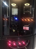 Cabine de douche à vapeur de luxe pour 2 personnes, utilisation domestique, sauna et hammam, grand miroir, pomme de douche en acier inoxydable, salle de hammam