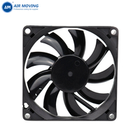 Ventilador de Refrigeración Axial AM8015H12B, Pequeño y Delgado, Alta Presión, Bajo Ruido, 80x80x15mm, Gran Flujo de Aire, 5V 12V DC, Sin Escobillas
