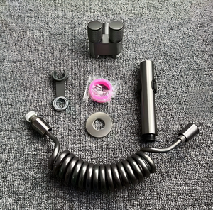 Pistolet <span class=keywords><strong>de</strong></span> pulvérisation WC noir moderne, accessoire <span class=keywords><strong>de</strong></span> salle <span class=keywords><strong>de</strong></span> bain, douchette musulmane portative, <span class=keywords><strong>ensemble</strong></span> <span class=keywords><strong>de</strong></span> pulvérisation pour bidet Shattaf - Product Image 5