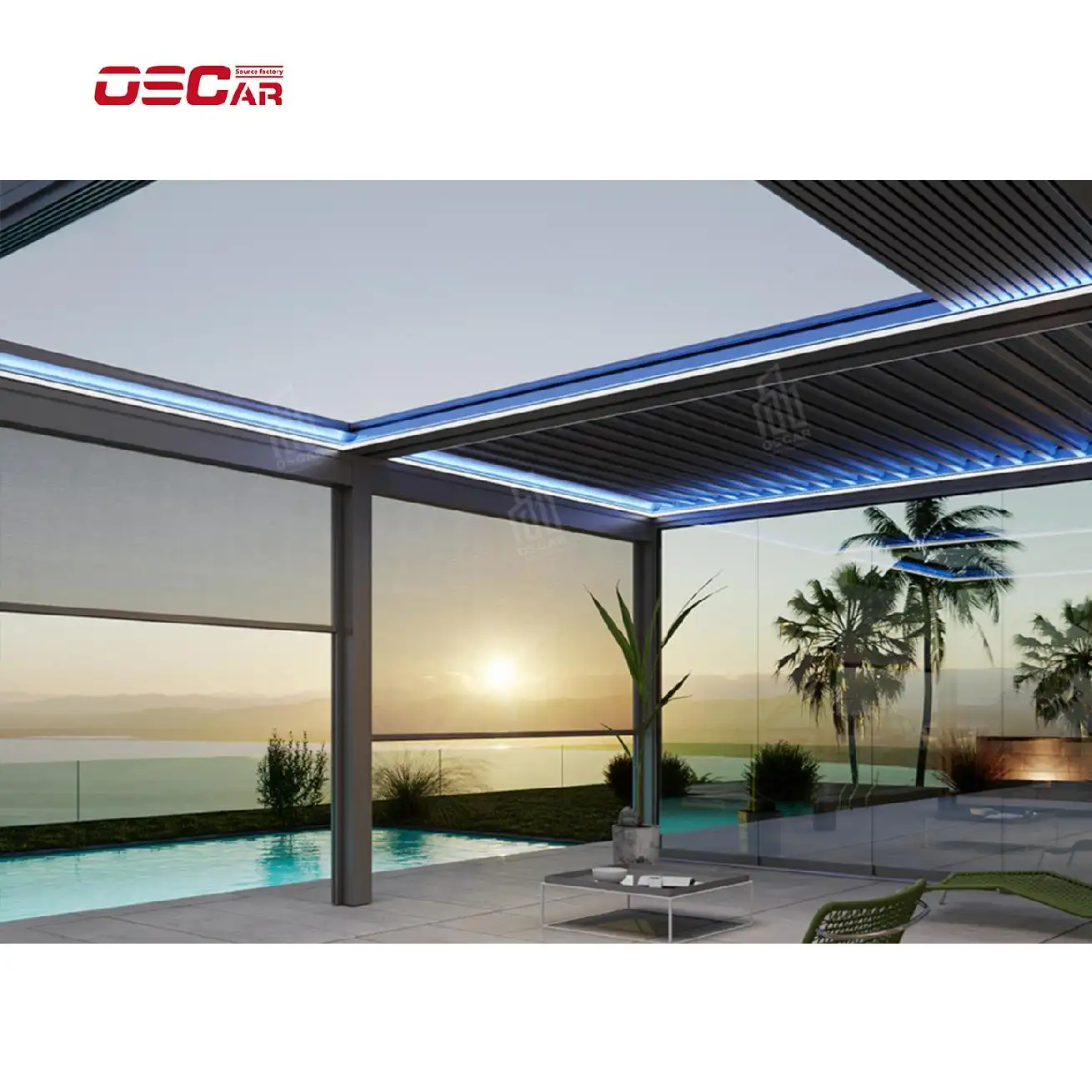 재고 있음 알루미늄 아치, arbours, pergolas 루버 Bioclimatica pergola 개폐식 Pergola 개폐식 pergola