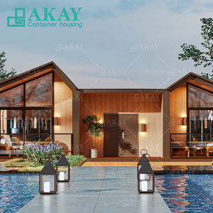 Maison pliable à double couche Installation rapide Villa <span class=keywords><strong>mobile</strong></span> temporaire de luxe Maison conteneur Maison modulaire portable - Product Image 2