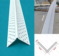 Profilé d'angle en PVC blanc pour plâtrage de cloisons sèches, usage hospitalier, protection d'angle mural, haute résistance, antirouille, construction