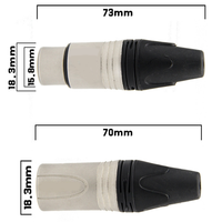 Connecteur de canon coloré à 3 broches, 5 pièces, mâle et femelle, bouchons XLR